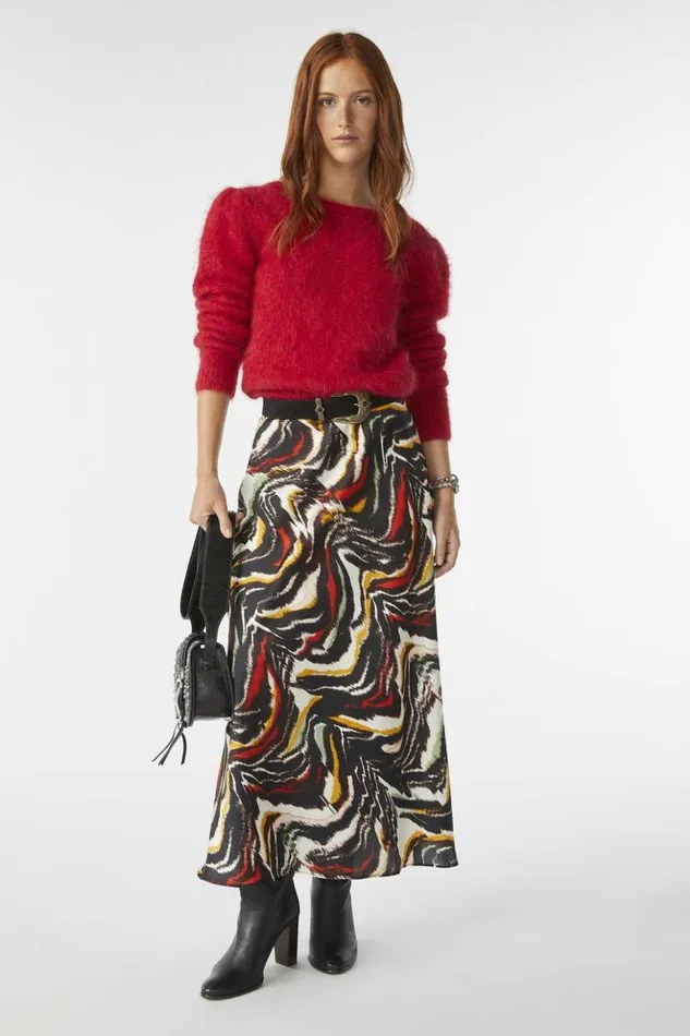 PomLong Skirt Clothing Baandsh Skirts and Shorts