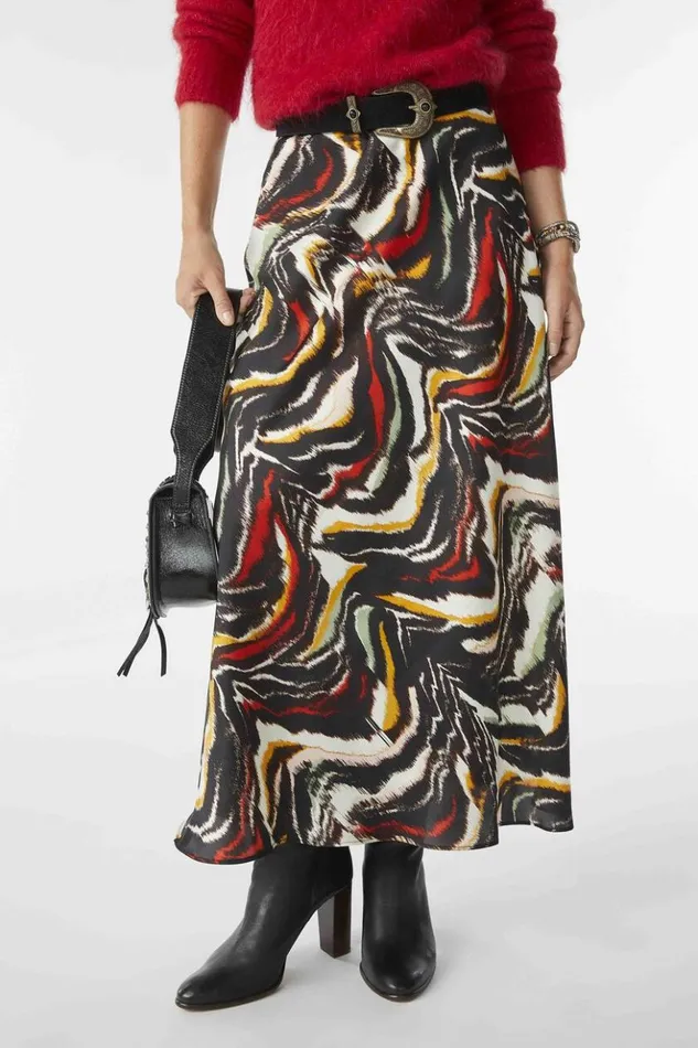 PomLong Skirt Clothing Baandsh Skirts and Shorts