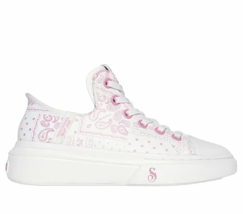 Premium Leather Slipins Snoop One 8211 Double G White Pink Women SKECHERS SlipOn