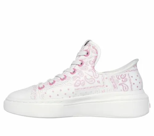 Premium Leather Slipins Snoop One 8211 Double G White Pink Women SKECHERS SlipOn