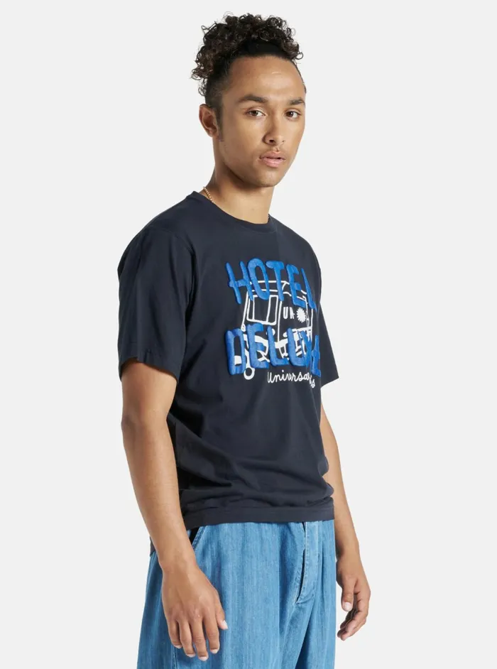 Print Tee In 039Hotel Deluxe039Single Jersey Men Universal Works Tees