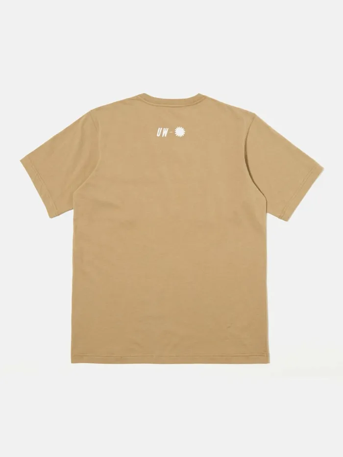 Print Tee In Sand 039Hotel Deluxe039Single Jersey Men Universal Works Tees