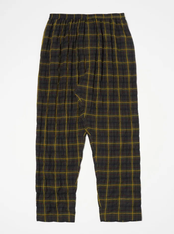 Pyjama Pant In Olive JP Herringbone Check Men Universal Works Nightwear