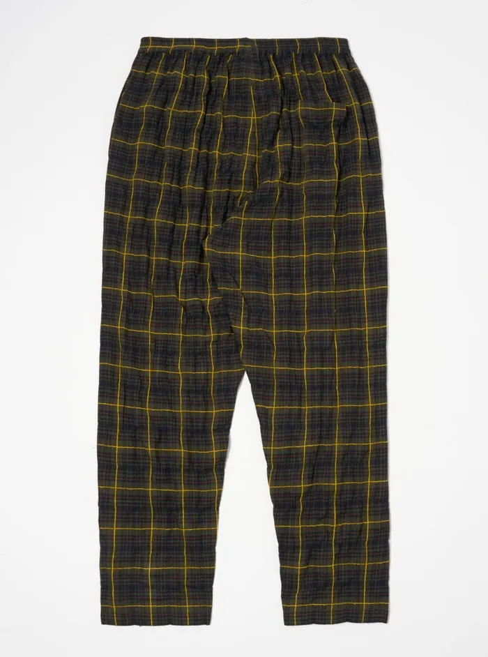 Pyjama Pant In Olive JP Herringbone Check Men Universal Works Nightwear