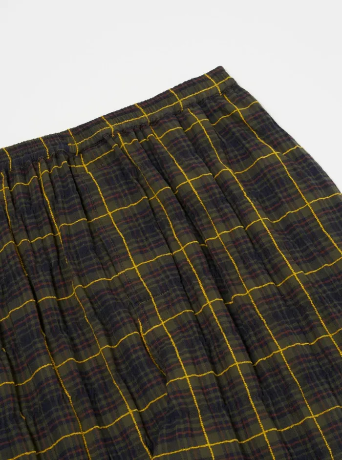 Pyjama Pant In Olive JP Herringbone Check Men Universal Works Nightwear