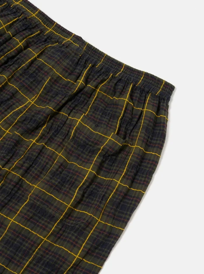 Pyjama Pant In Olive JP Herringbone Check Men Universal Works Nightwear