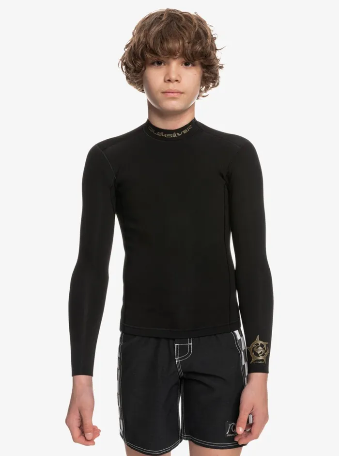 Quiksilver 816 15mm Everyday Sessions Wetsuit Jacket Black Boys Wetsuits