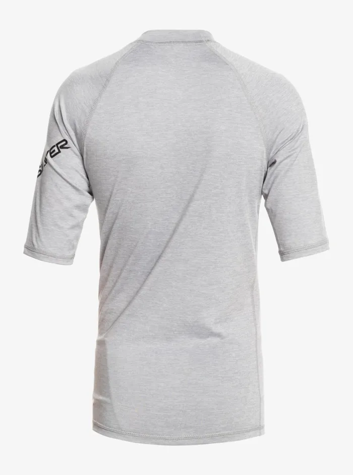 Quiksilver 816 All Time Ss Youth SSL Surf Tee Sleet Heather Boys Rashguards Quiksilver 816 All Time Ss Youth SSL Surf Tee Sleet Heather Boys Rashguards