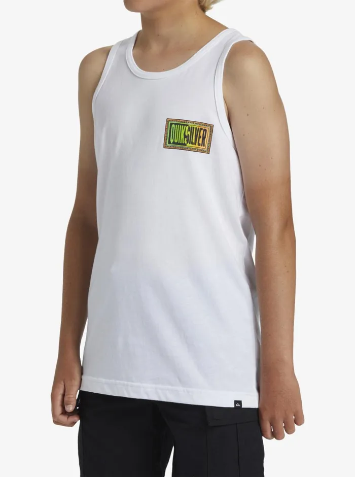Quiksilver 816 Day Tripper TShirt White Boys Tees