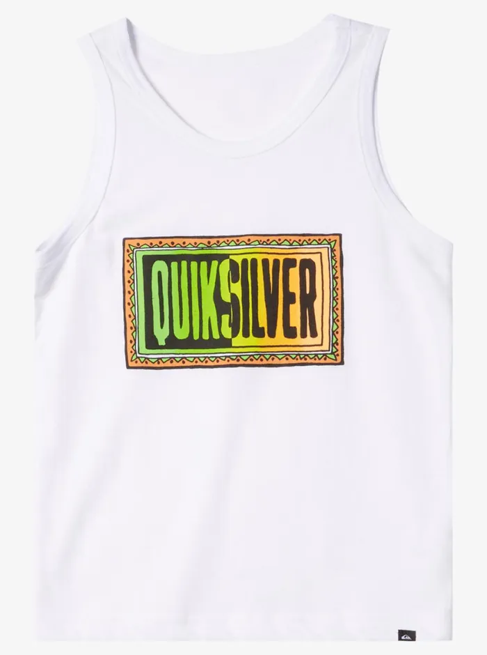 Quiksilver 816 Day Tripper Tank White Boys Tees