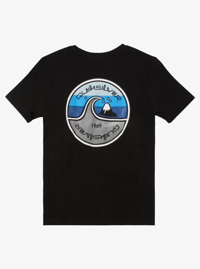 Quiksilver 816 In The Groove TShirt Black Boys Tees Quiksilver 816 In The Groove TShirt Black Boys Tees