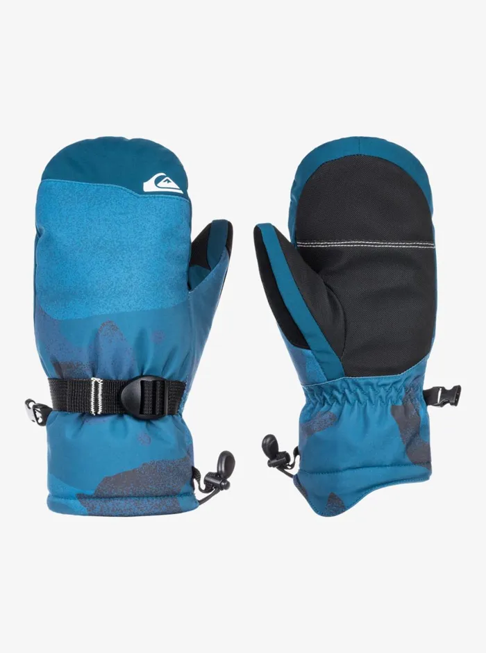 Quiksilver 816 Mission Gloves Spray Camo Majolica Blue Boys Accessories
