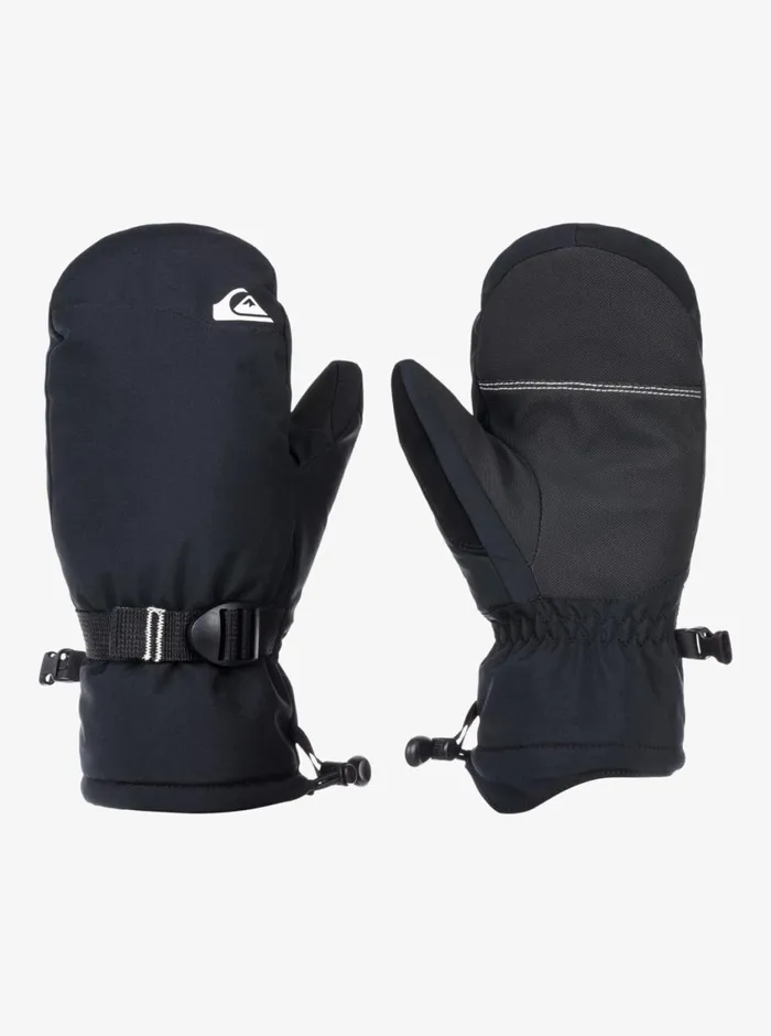 Quiksilver 816 Mission Insulated Black SnowboardSki Mittens 816 True Black Boys Accessories