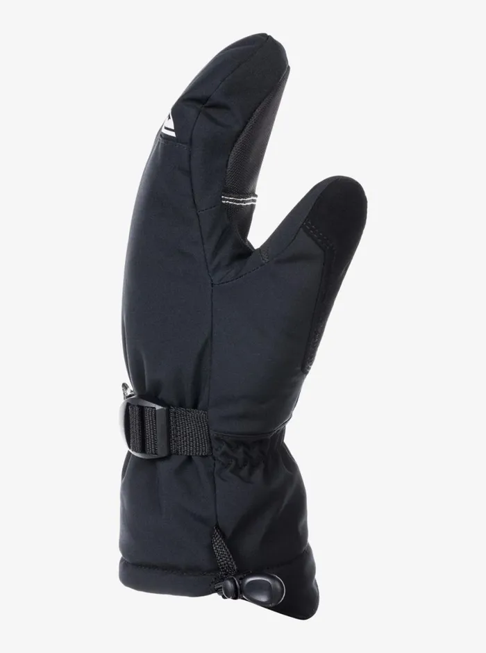 Quiksilver 816 Mission Insulated Black SnowboardSki Mittens 816 True Black Boys Accessories