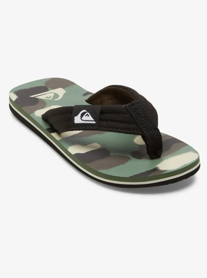 Quiksilver 816 Molokai Layback Sandals Blackbrowngreen Boys Sandals