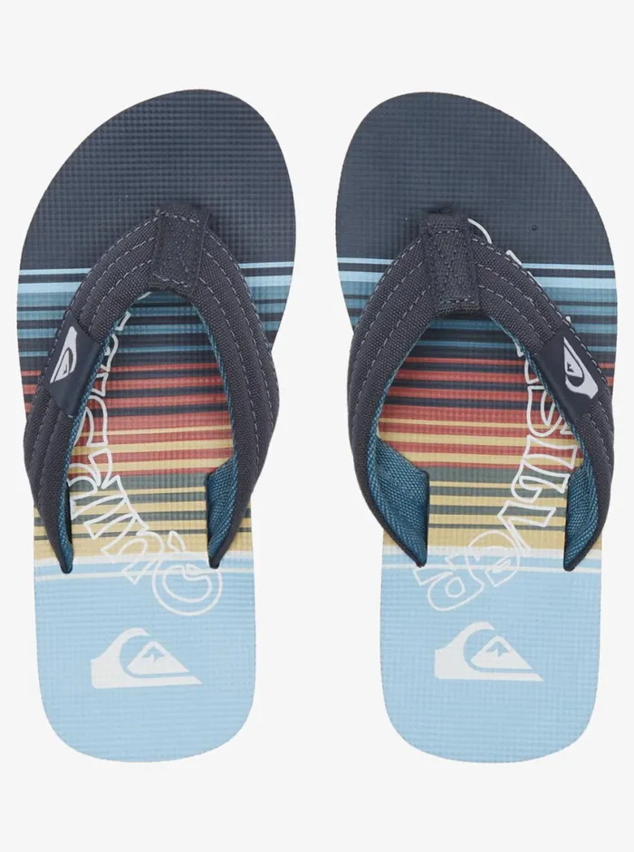 Quiksilver 816 Molokai Layback Sandals Blue 4 Boys Sandals Quiksilver 816 Molokai Layback Sandals Blue 4 Boys Sandals