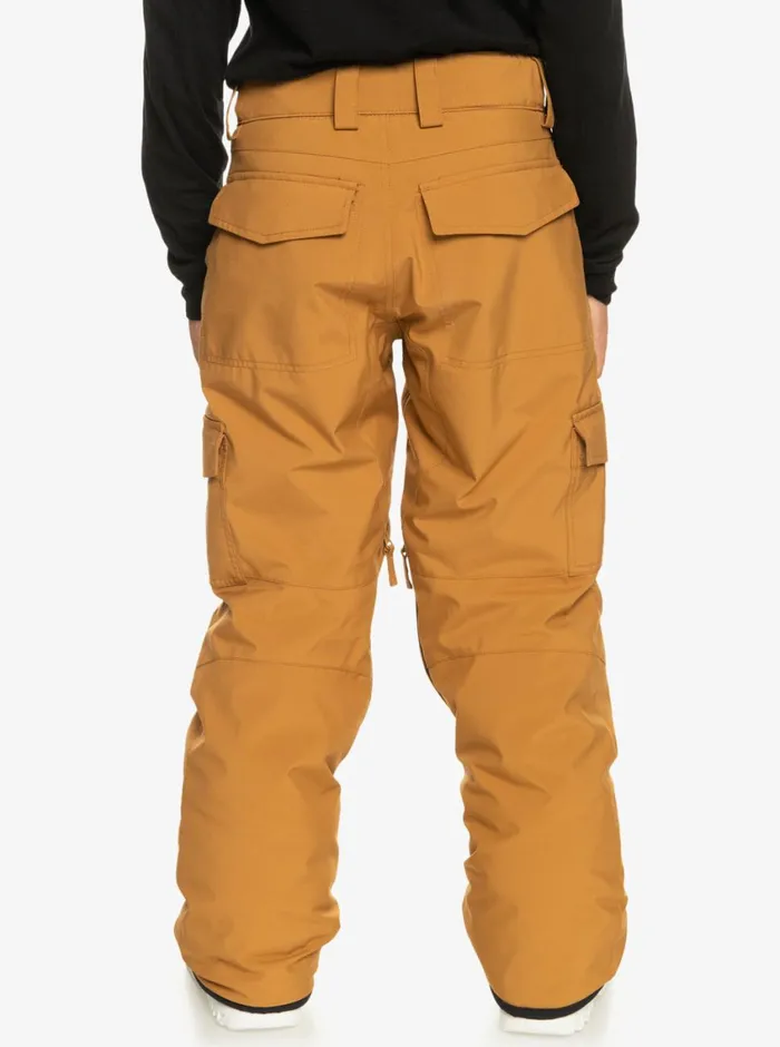 Quiksilver 816 Porter Snow Pants Bone Brown Boys Snow Pants