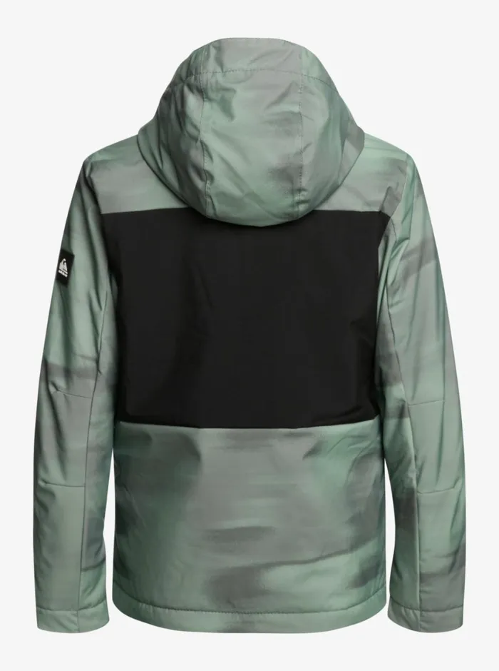 Quiksilver 816 Side Hit Technical Snow Jacket Break Off Laurel Wreath Boys Snow Jackets