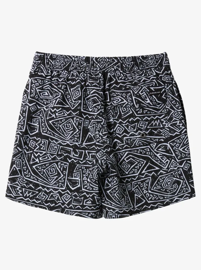 Quiksilver 816 Surfsilk Mix Volley 14034 Elastic Waist Shorts Black Boys Boardshorts Quiksilver 816 Surfsilk Mix Volley 14034 Elastic Waist Shorts Black Boys Boardshorts