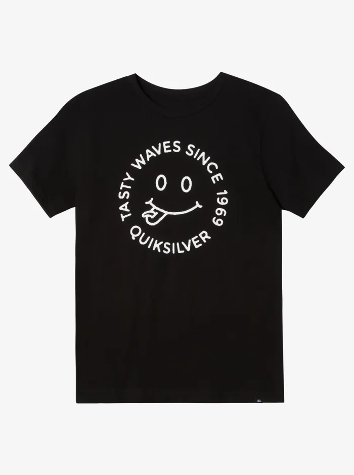 Quiksilver 816 Tasty Waves TShirt Black Boys Tees