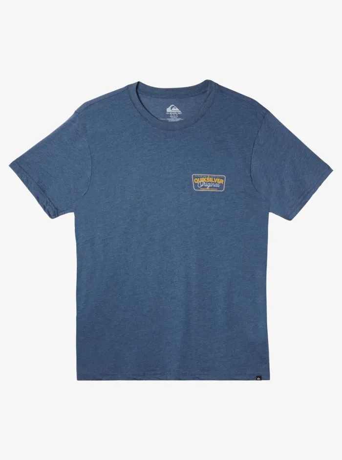 Quiksilver Adrenaline Spike Mod TShirt Dark Denim Heather Mens Tees