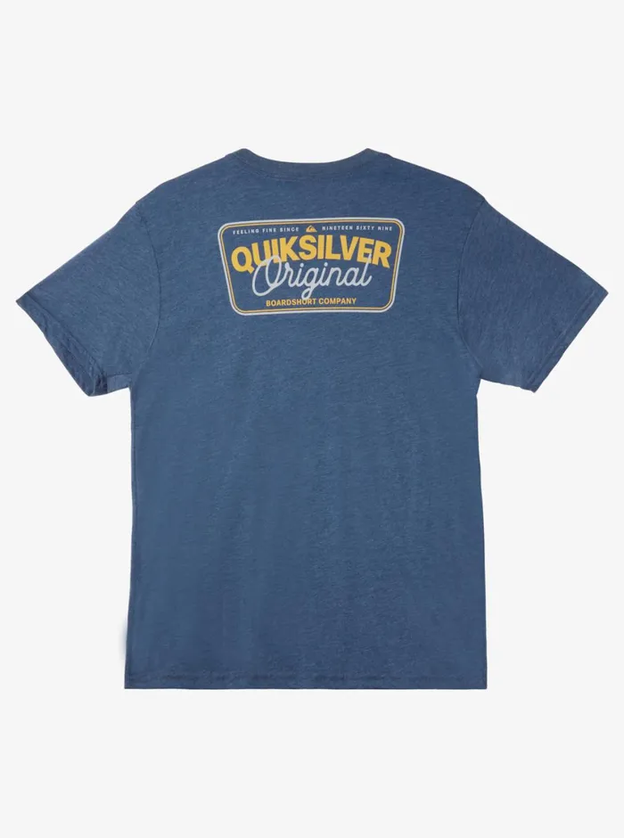 Quiksilver Adrenaline Spike Mod TShirt Dark Denim Heather Mens Tees Quiksilver Adrenaline Spike Mod TShirt Dark Denim Heather Mens Tees