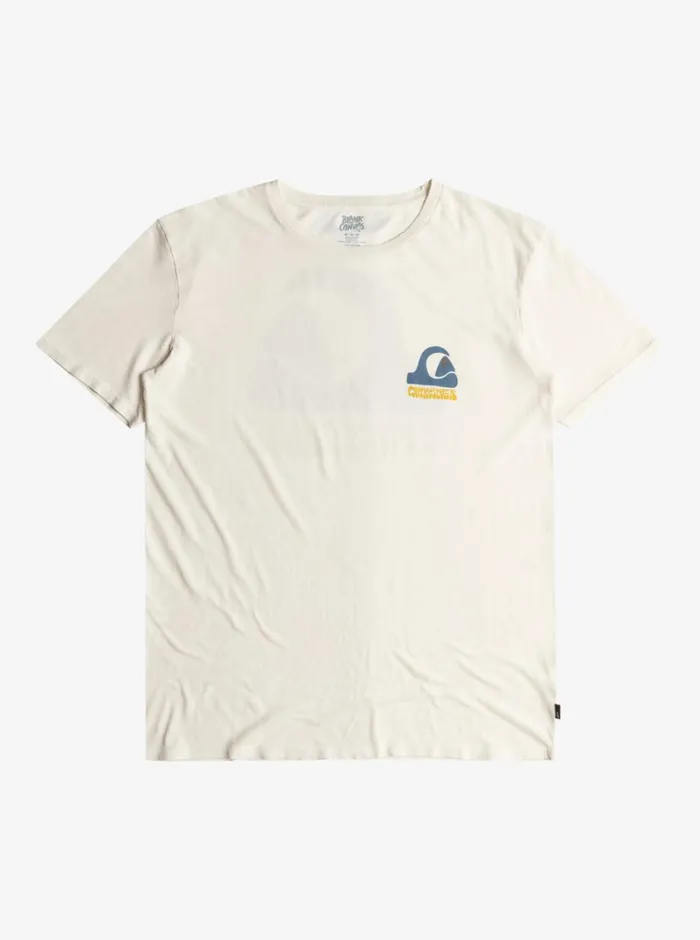 Quiksilver Andy Y Andy TShirt Snow White Mens Tees