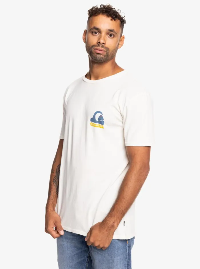 Quiksilver Andy Y Andy TShirt Snow White Mens Tees Quiksilver Andy Y Andy TShirt Snow White Mens Tees