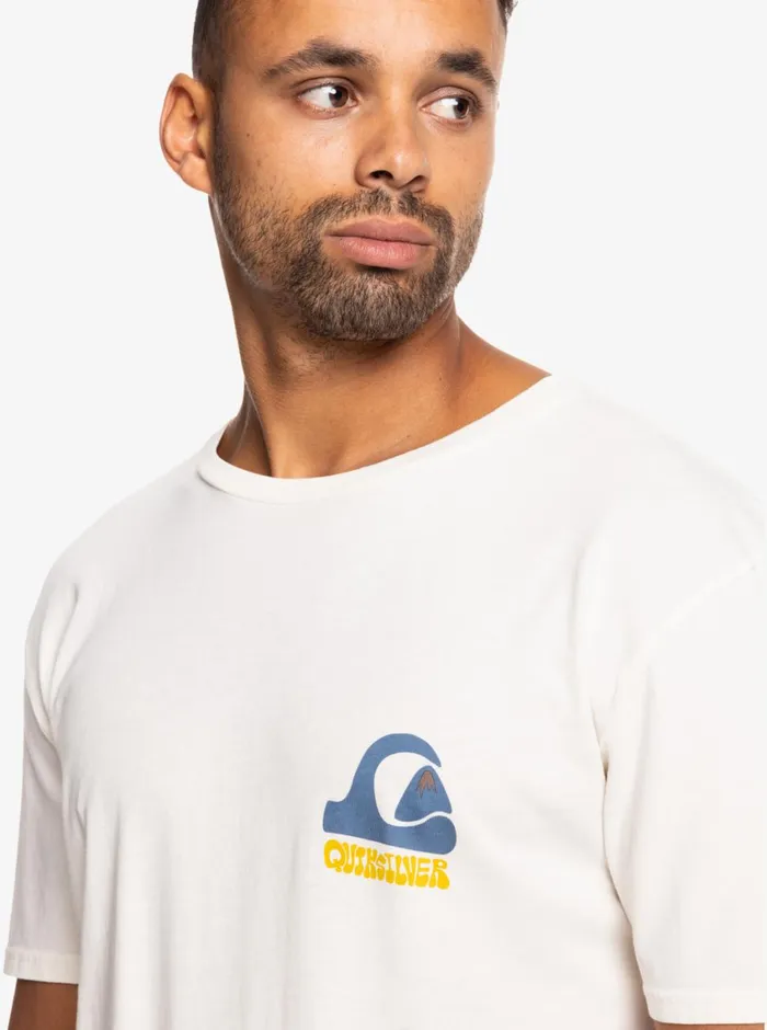 Quiksilver Andy Y Andy TShirt Snow White Mens Tees Quiksilver Andy Y Andy TShirt Snow White Mens Tees