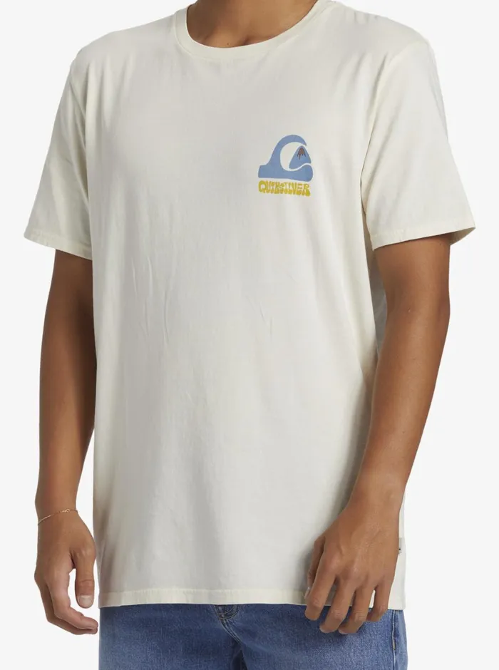 Quiksilver Andy Y Andy TShirt Snow White Mens Tees Quiksilver Andy Y Andy TShirt Snow White Mens Tees