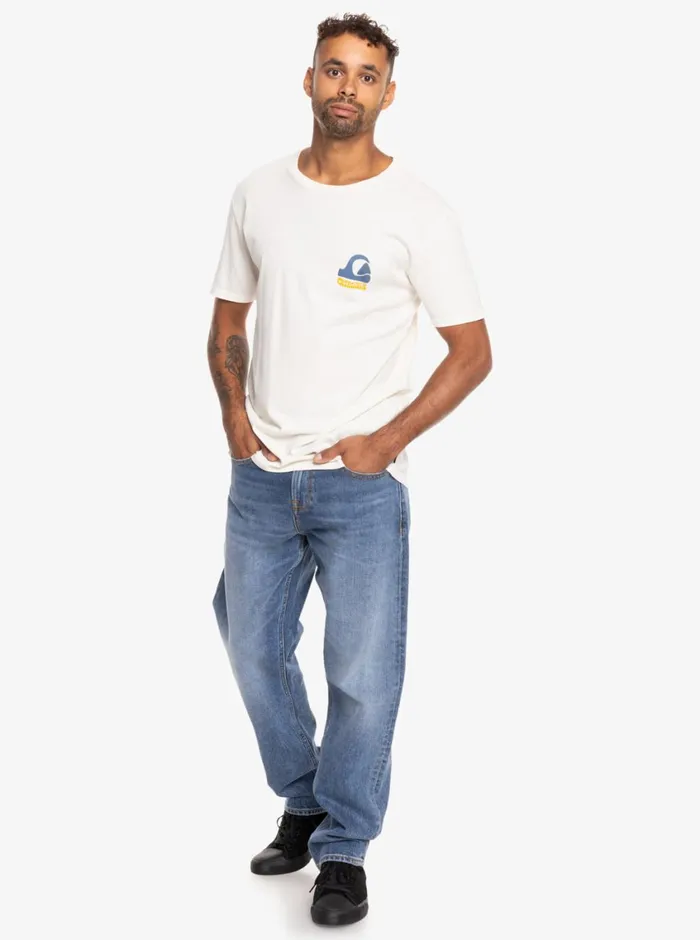 Quiksilver Andy Y Andy TShirt Snow White Mens Tees Quiksilver Andy Y Andy TShirt Snow White Mens Tees