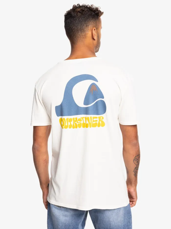 Quiksilver Andy Y Andy TShirt Snow White Mens Tees Quiksilver Andy Y Andy TShirt Snow White Mens Tees