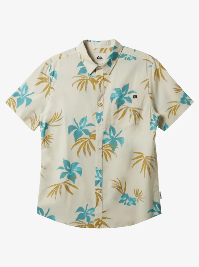 Quiksilver Apero Classic Short Sleeve Woven Shirt Snow White Aop Mix Bag Ss Mens Shirts and Polos Quiksilver Apero Classic Short Sleeve Woven Shirt Snow White Aop Mix Bag Ss Mens Shirts and Polos