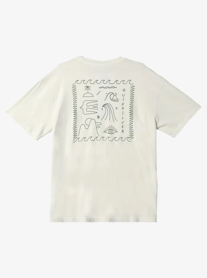 Quiksilver Bag Of Sun TShirt Gardenia Mens Tees