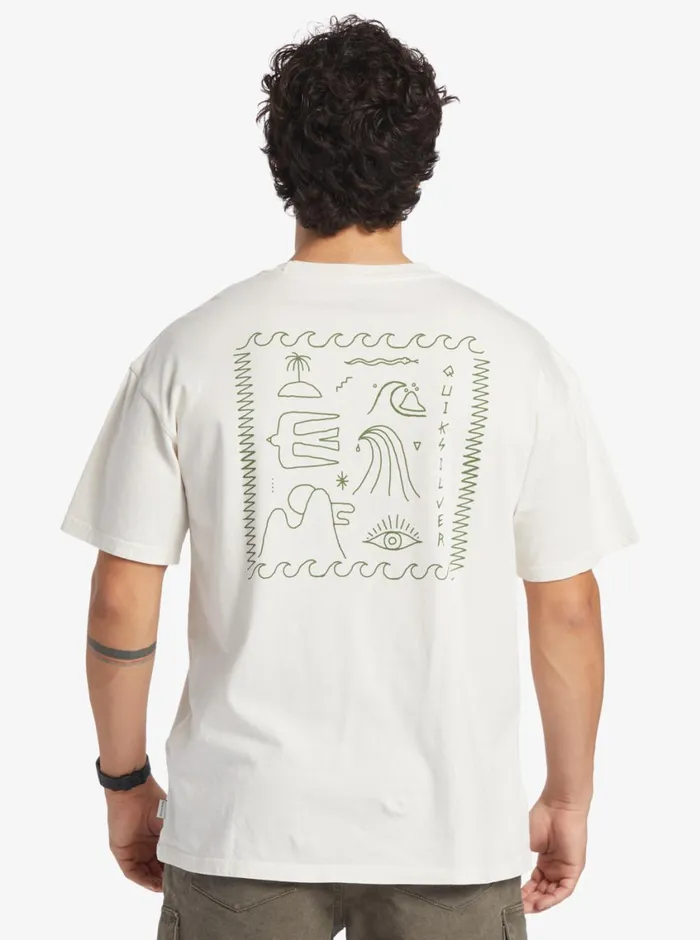 Quiksilver Bag Of Sun TShirt Gardenia Mens Tees