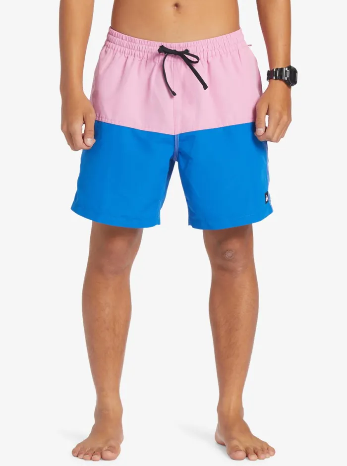 Quiksilver Butt Logo 17034 Volleys Moonlite Mauve Mens Elastic Waist Quiksilver Butt Logo 17034 Volleys Moonlite Mauve Mens Elastic Waist
