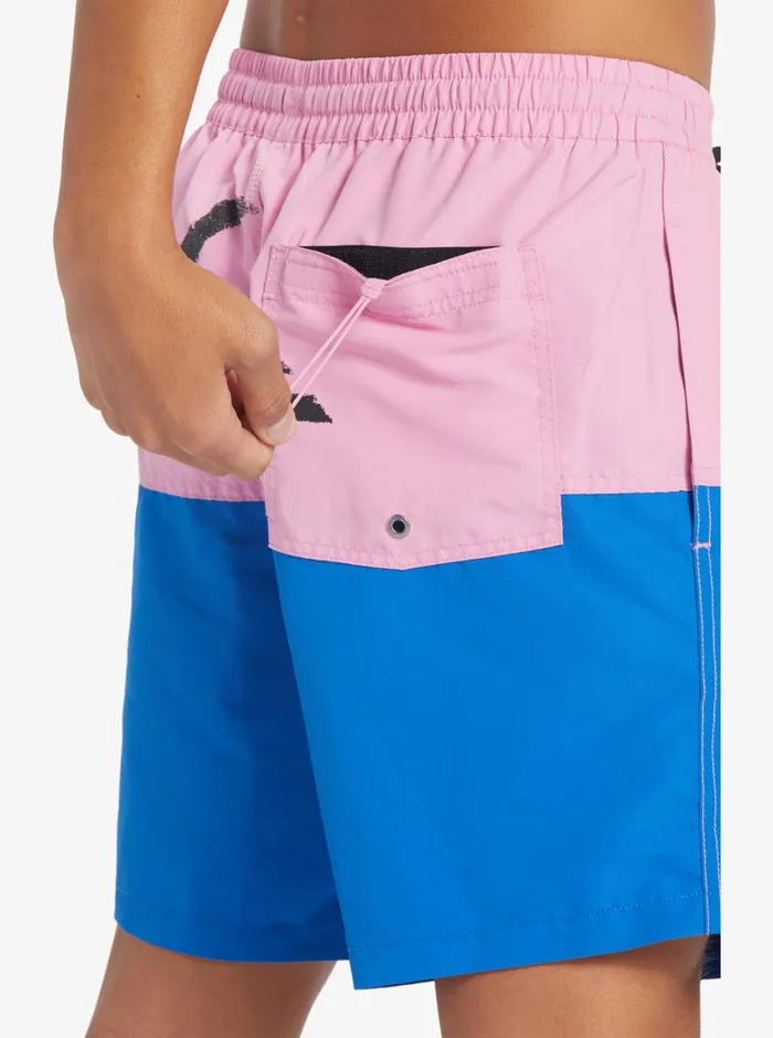 Quiksilver Butt Logo 17034 Volleys Moonlite Mauve Mens Elastic Waist Quiksilver Butt Logo 17034 Volleys Moonlite Mauve Mens Elastic Waist