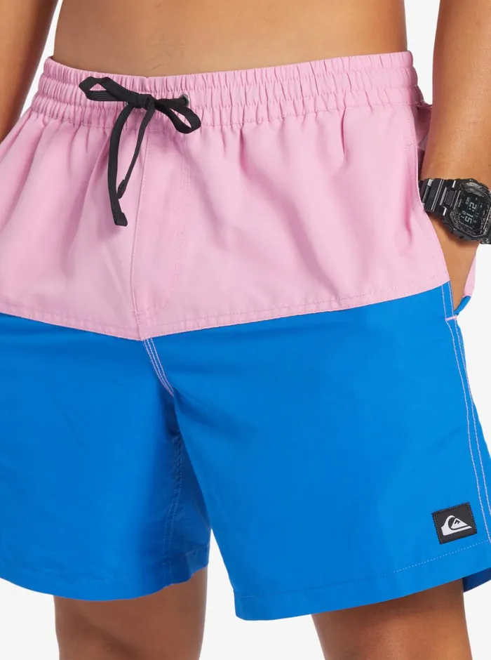 Quiksilver Butt Logo 17034 Volleys Moonlite Mauve Mens Elastic Waist Quiksilver Butt Logo 17034 Volleys Moonlite Mauve Mens Elastic Waist
