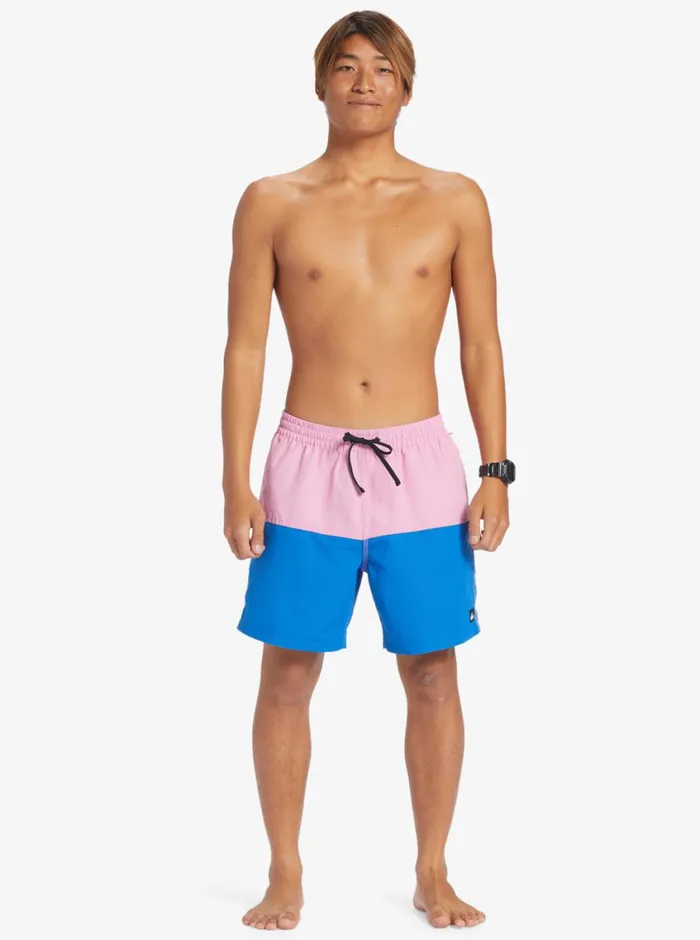 Quiksilver Butt Logo 17034 Volleys Moonlite Mauve Mens Elastic Waist Quiksilver Butt Logo 17034 Volleys Moonlite Mauve Mens Elastic Waist