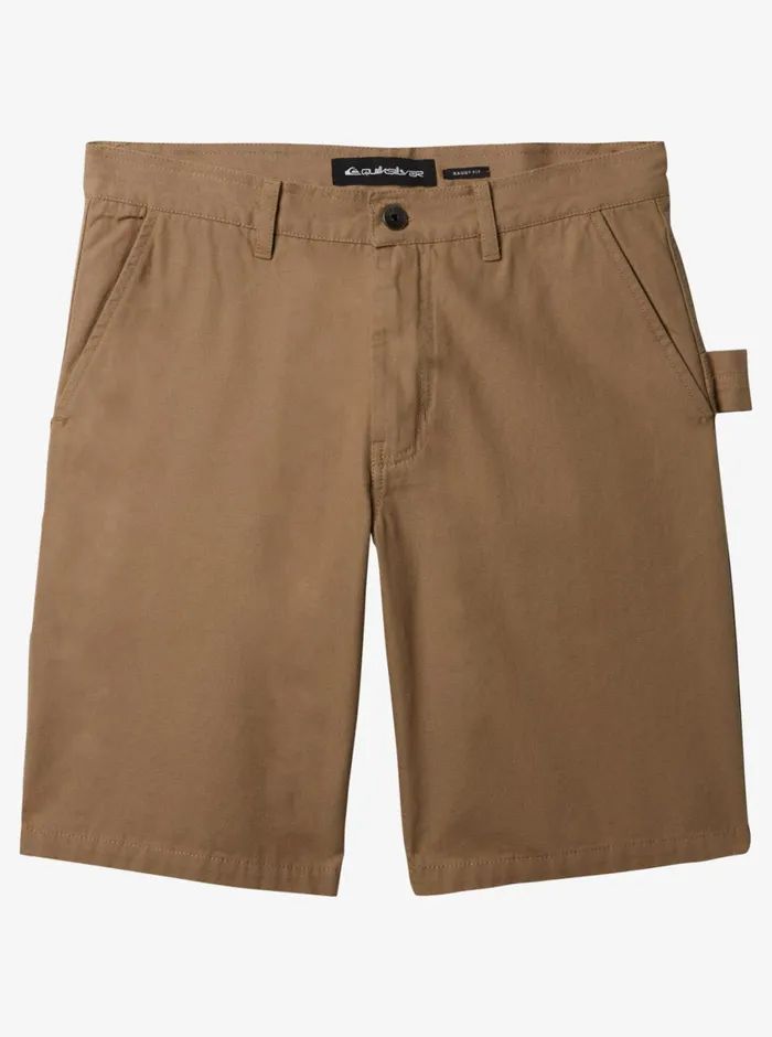 Quiksilver Carpenter Shorts Timber Wolf Mens Shorts and Amphibians