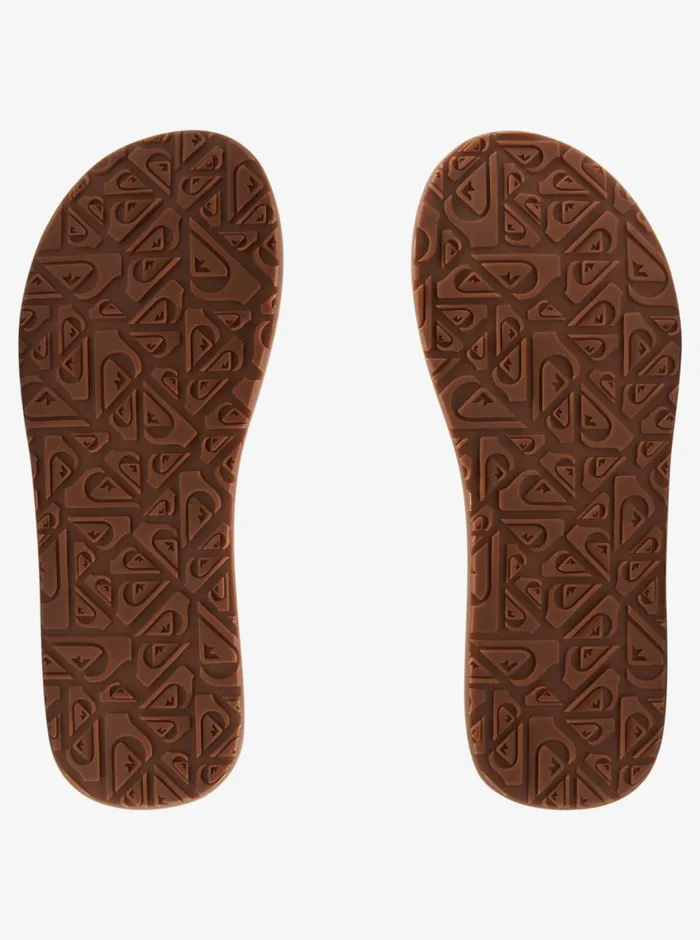 Quiksilver Carver Nubuck Sandals Solid Black Mens Sandals