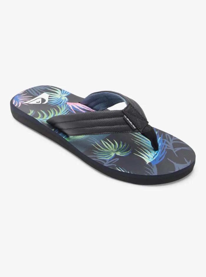 Quiksilver Carver Print Sandals Blackblackblue Mens Sandals