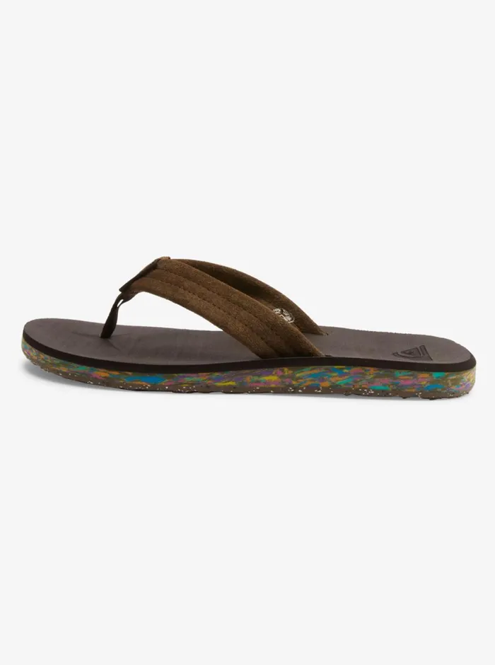 Quiksilver Carver Suede Recycled Sandals Brown 2 Mens Sandals Quiksilver Carver Suede Recycled Sandals Brown 2 Mens Sandals
