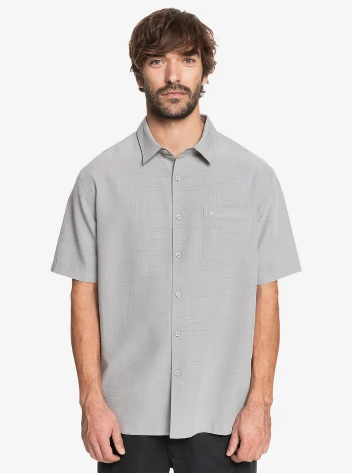 Quiksilver Centinela Premium AntiWrinkle Shirt Flint Gray Centinella MensWaterman Shirts and Polos Quiksilver Centinela Premium AntiWrinkle Shirt Flint Gray Centinella MensWaterman Shirts and Polos