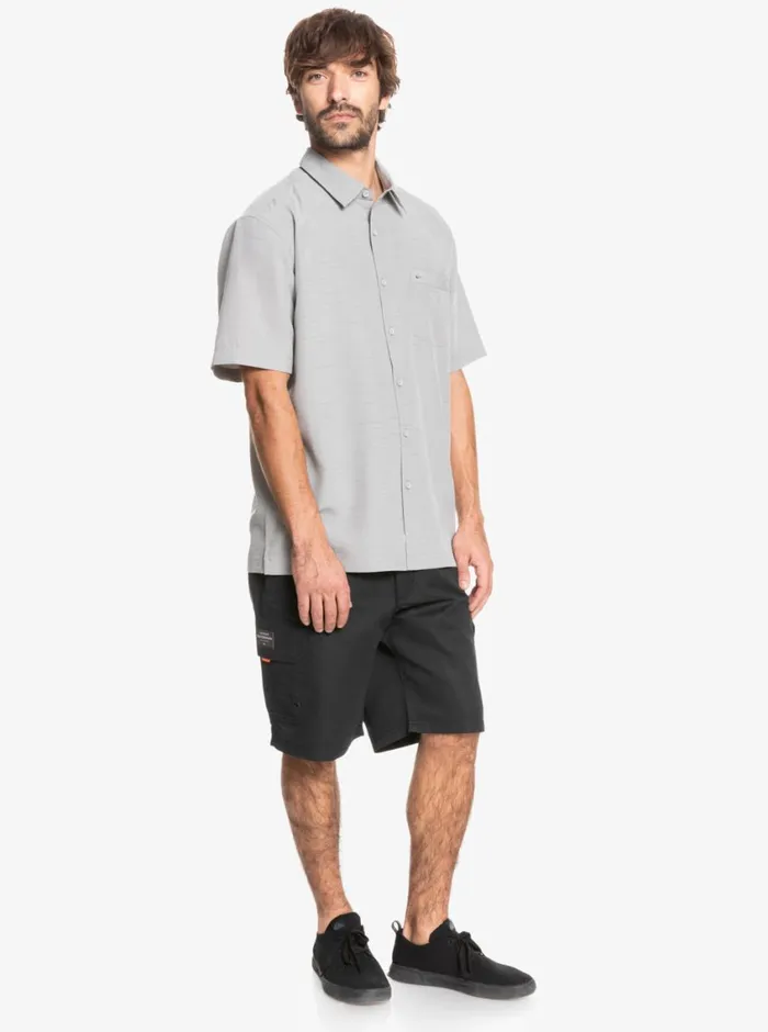 Quiksilver Centinela Premium AntiWrinkle Shirt Flint Gray Centinella MensWaterman Shirts and Polos Quiksilver Centinela Premium AntiWrinkle Shirt Flint Gray Centinella MensWaterman Shirts and Polos