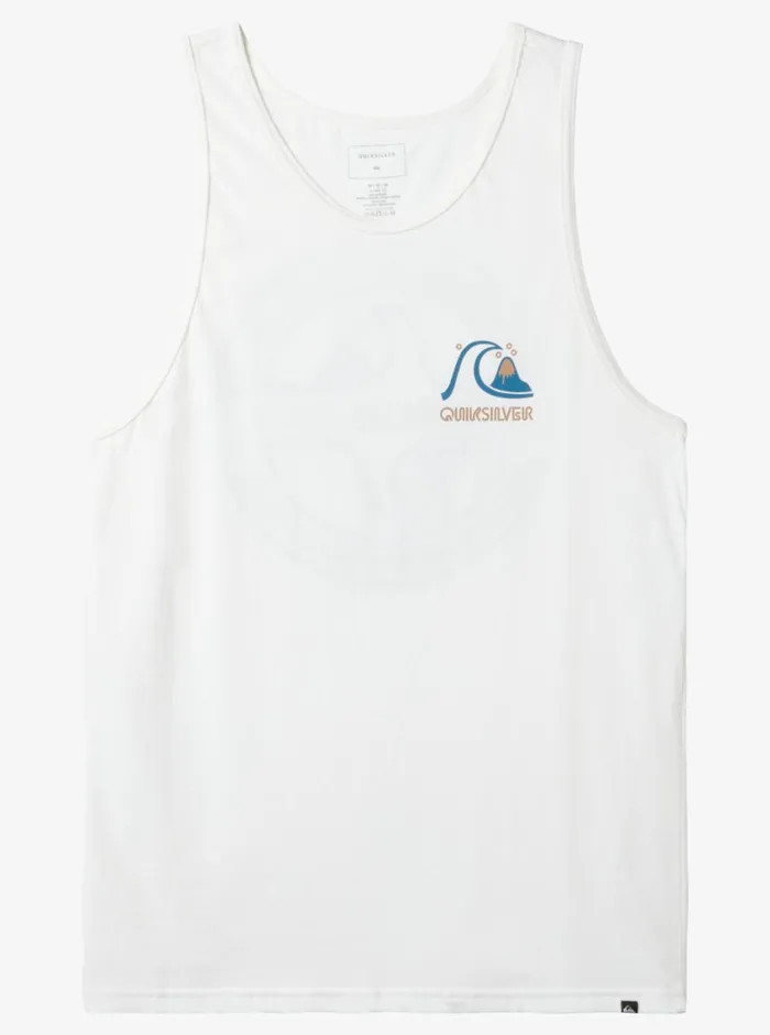 Quiksilver Circle Back Tank Top White Mens Tees