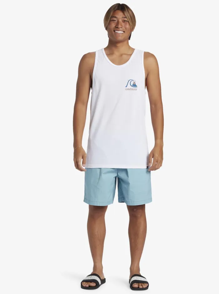 Quiksilver Circle Back Tank Top White Mens Tees