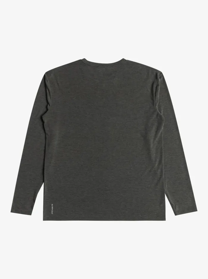 Quiksilver Coastal Run Long Sleeve TShirt Black Heather Mens Tees Quiksilver Coastal Run Long Sleeve TShirt Black Heather Mens Tees