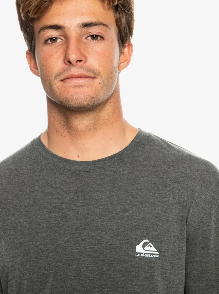 Quiksilver Coastal Run Long Sleeve TShirt Black Heather Mens Tees Quiksilver Coastal Run Long Sleeve TShirt Black Heather Mens Tees