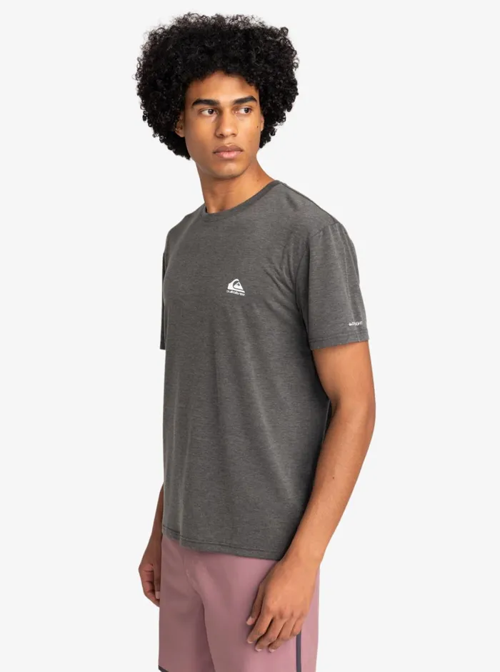 Quiksilver Coastal Run TShirt Black Heather Mens Tees Quiksilver Coastal Run TShirt Black Heather Mens Tees